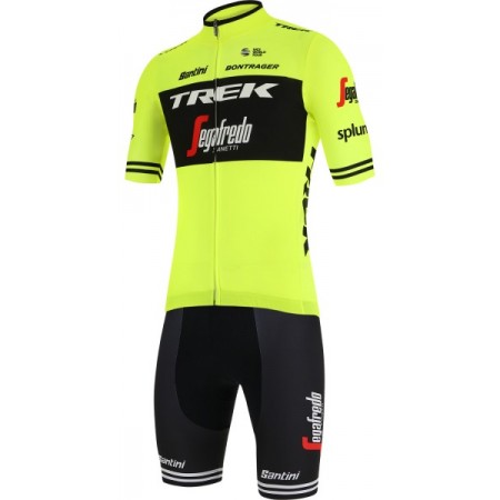 Tenue Cycliste et Cuissard à Bretelles 2019 Trek-Segafredo N002